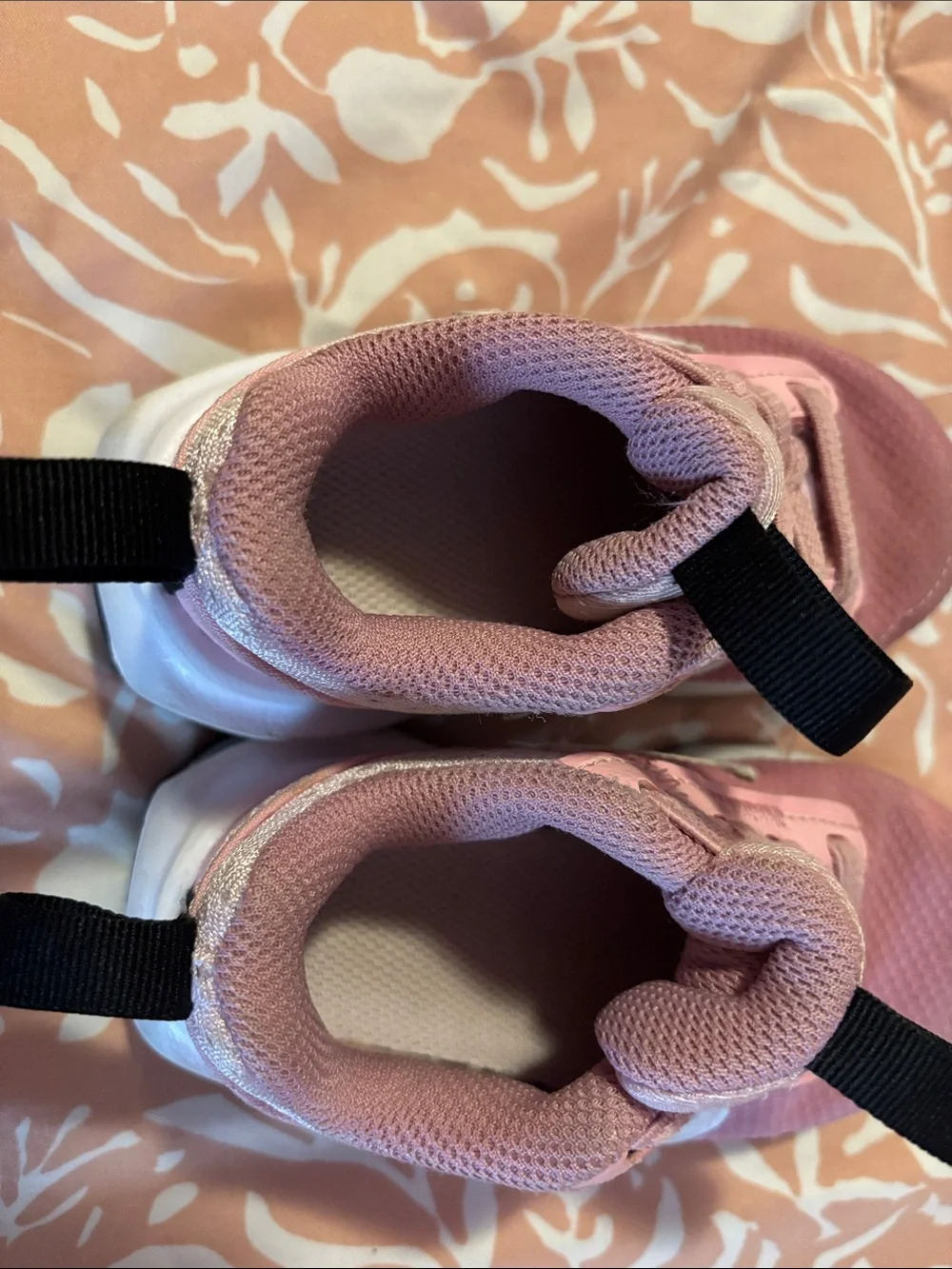 Nike Kids Pink Mesh Sneakers with White Swoosh